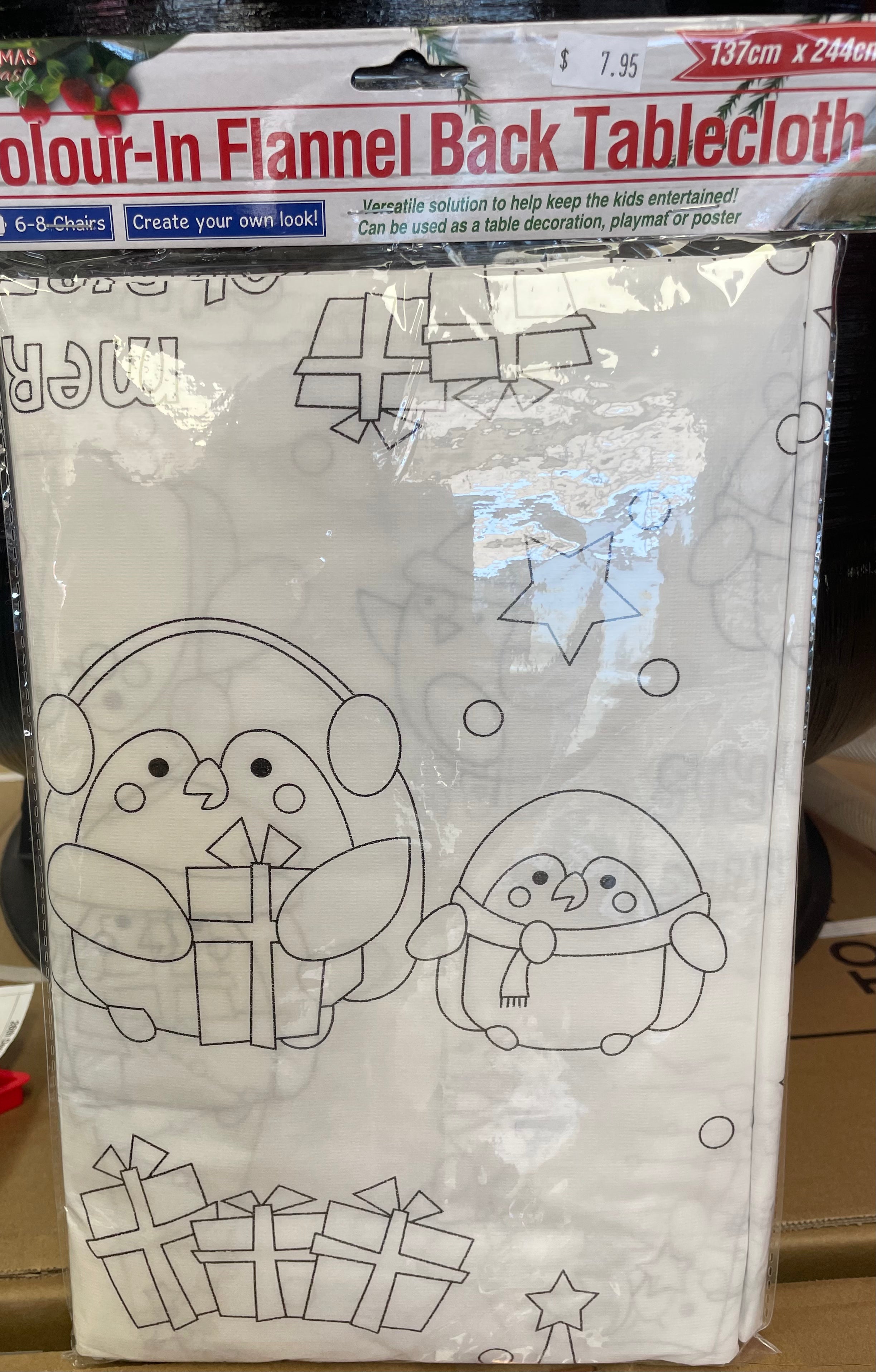 Kids Christmas Colour in table cover