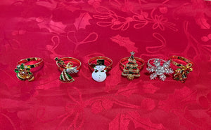 Multiple Style Coloured Napkin Ring Set