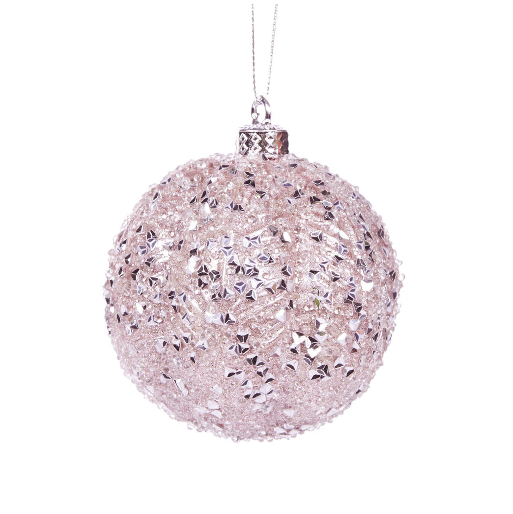pink ornate bauble- luxurious Christmas tree decorations