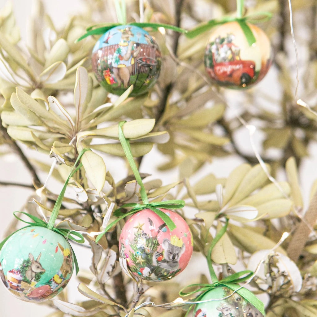 Mini Australian Summer Bauble Set - Festive Holidays