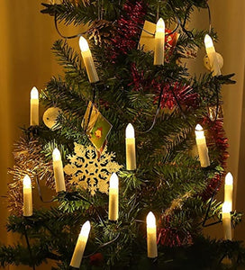 candle style christmas tree lights- 20 mini LED candles