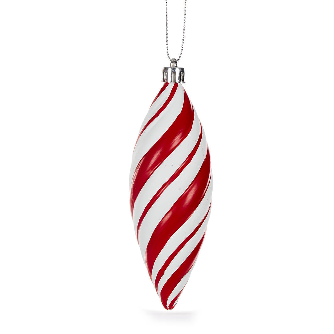 Peppermint Swirl Drop Bauble