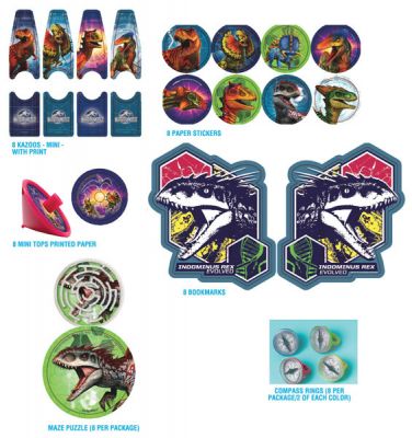 Jurassic world dinosaur party supplies- favour mega mix 