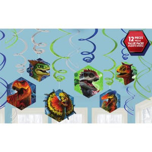 Jurassic world dinosaur party supplies- spiral party decorations 