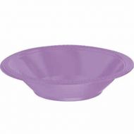 pastel purple party supplies- lavender plastic bowls 