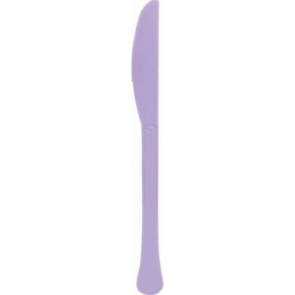 Pastel purple party supplies - lavender knives 