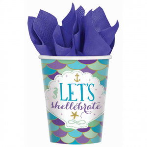 Mermaid party supplies - paper cups