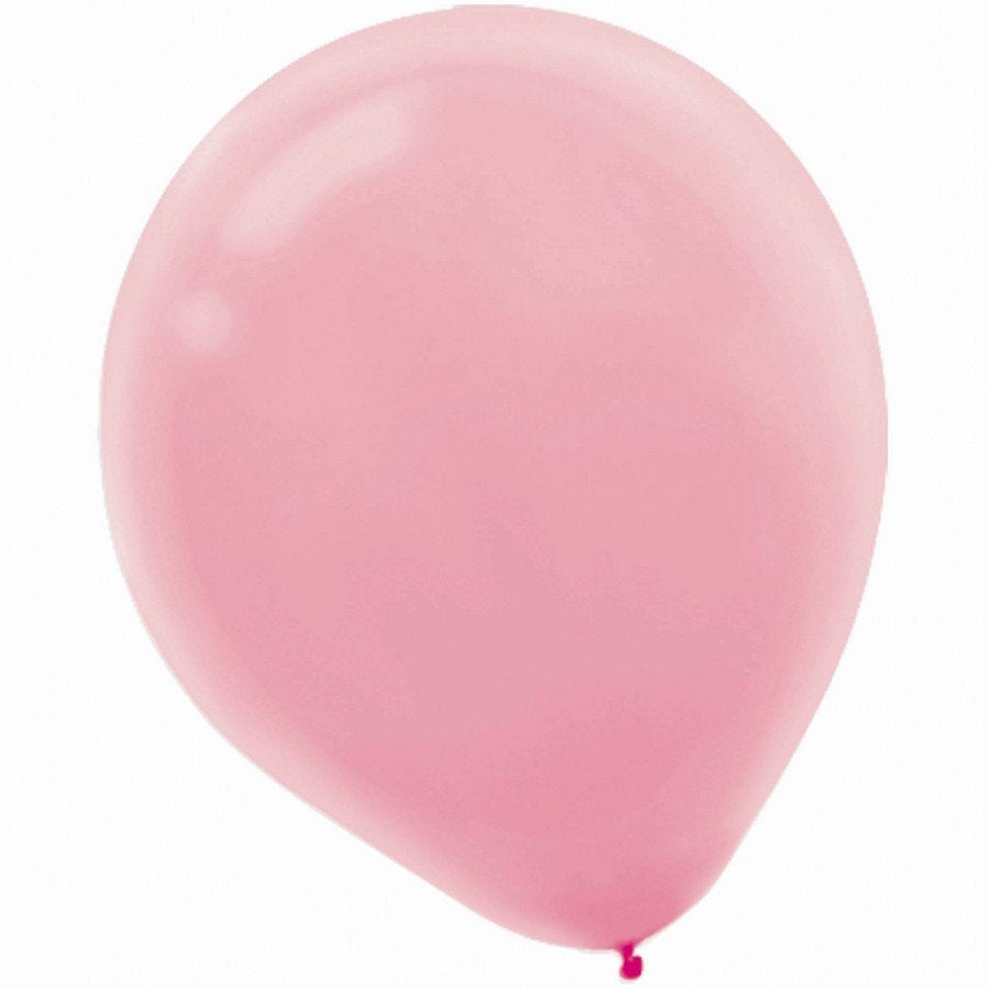 Pastel pink party supplies- latex balloons 12" pack of 15