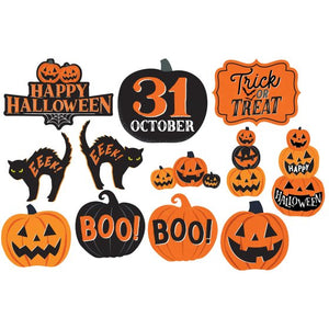 Orange and Black Halloween cut outs
