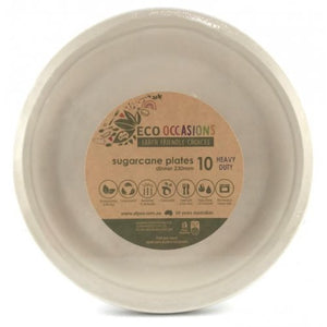 eco friendly party supplies - sugarcane plates