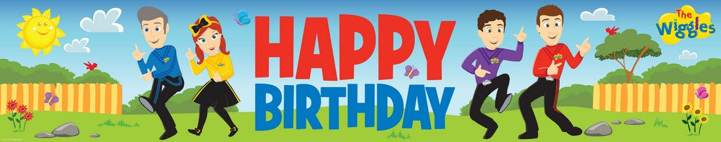 The Wiggles party supplies- large happy birthday banner