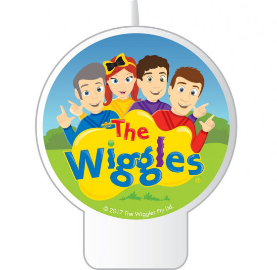 The Wiggles party supplies- large candle