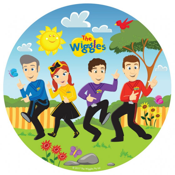 The Wiggles party supplies- round plates 