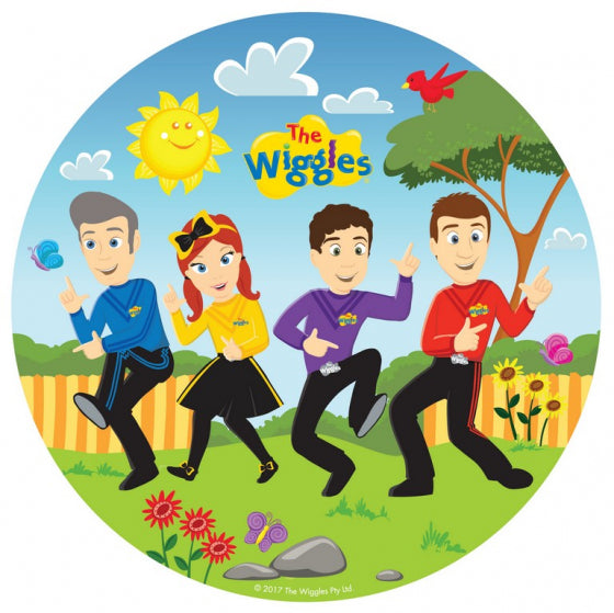 The Wiggles party supplies- round plates 