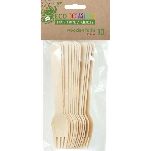 eco friendly party supplies fork 10 pack
