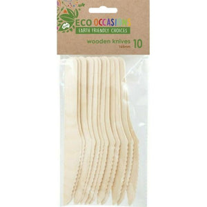 eco friendly party supplies - knives 10 pack